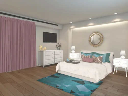 Pink Cyan Grey