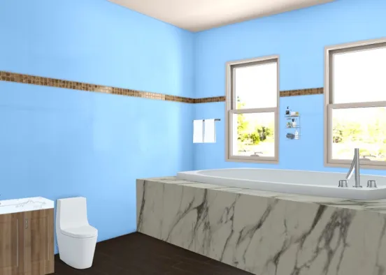 washroom miricial  Design Rendering