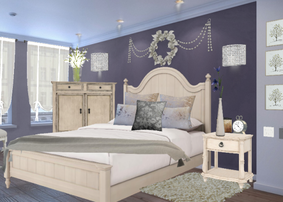 Chabby chic style in my bedroom Design Rendering