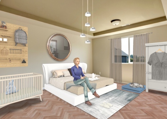 camera da letto di Paola  Design Rendering