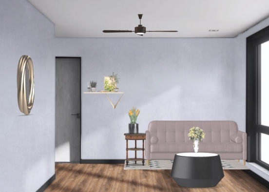 living room design  Design Rendering