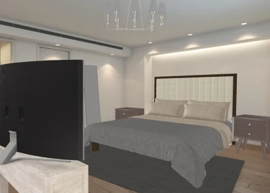 Apartment project- master bedroom Design Rendering