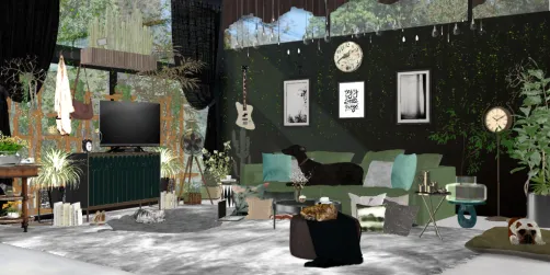 Design #4 Earth to Goth Livingroom