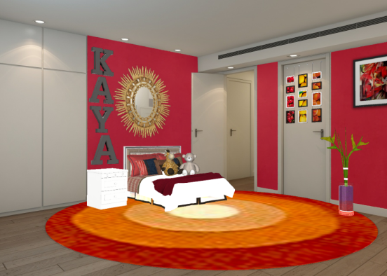 Red style Design Rendering