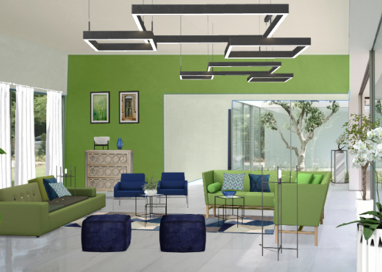 Green and blue Design Rendering