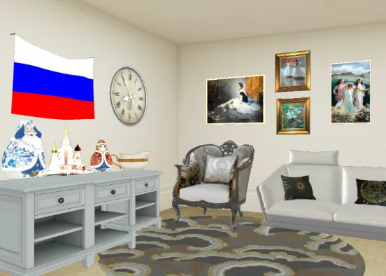 russian bedroom design Design Rendering