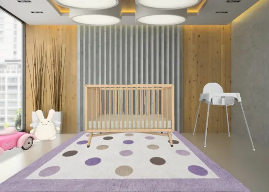 Chambre de bébé Design Rendering