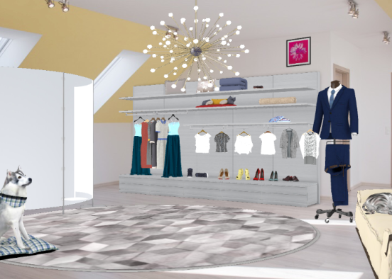 Dress shop , come and get your clothes Design Rendering