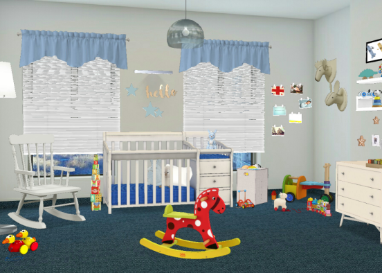 Cute baby room 👶 Design Rendering