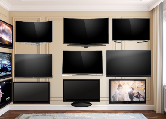 Television room Design Rendering