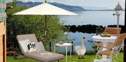 Switzerland garden lac ❤️🇨🇭
