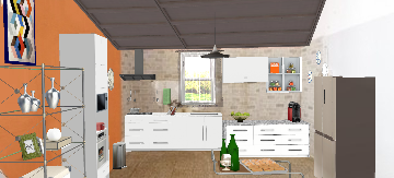 New room kitchen attic 1 Design Rendering