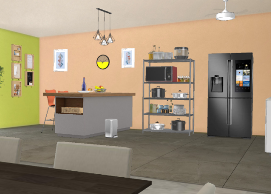 Openspace kitchen..  Design Rendering