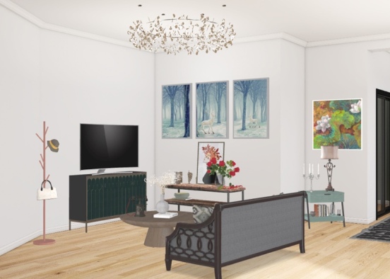 living room 🖤 Design Rendering