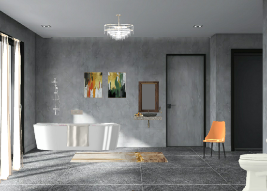 Grey luxury  Design Rendering