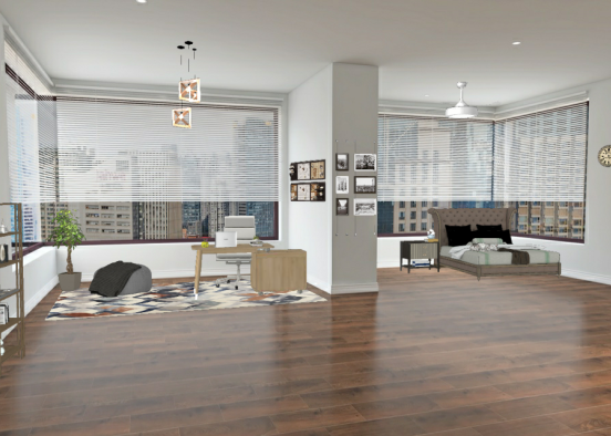 Studio apartment  Design Rendering