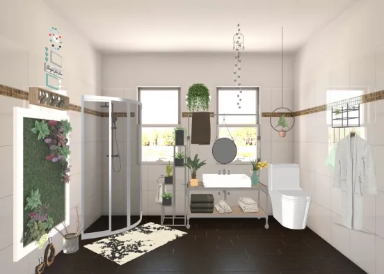 dream dorm bathroom Design Rendering