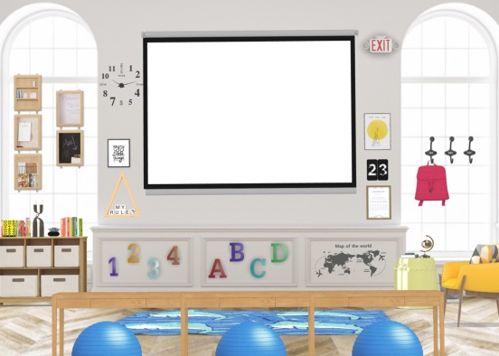 the fun teacher’s classroom Design Rendering