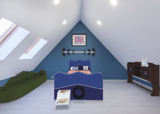 young boys room Design Rendering