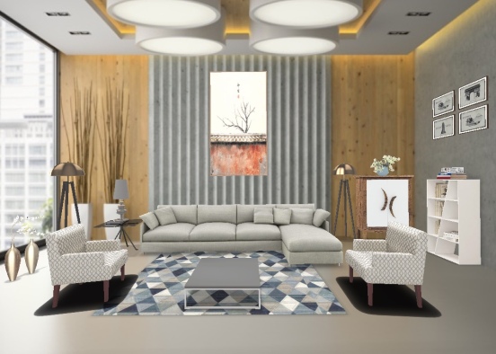 Easy living room  Design Rendering