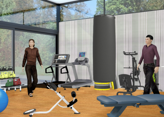 Our beautiful gym  Design Rendering