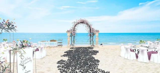 wedding on the beach 