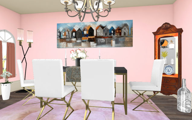 Modern Pink dining room