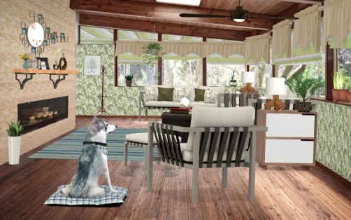 Green sunroom