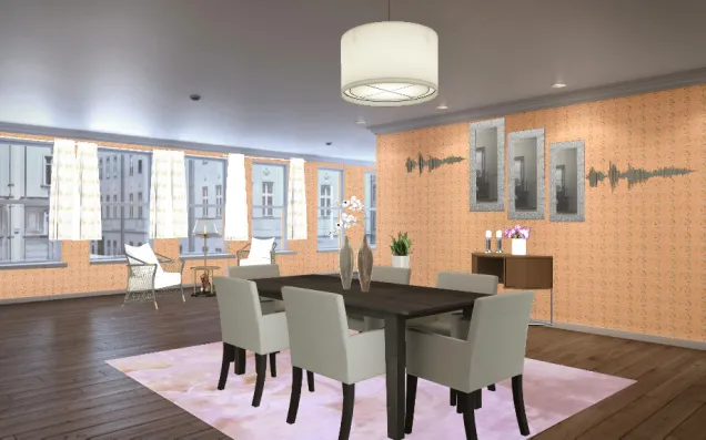 Large casual dining room