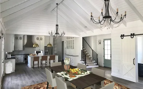 Kitchen and dining room