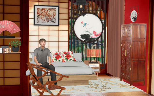 Asian bedroom suite