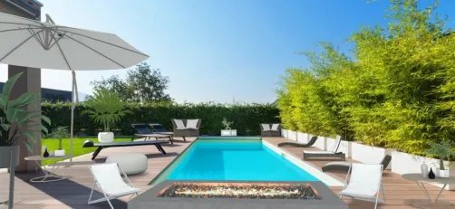 backyard pool party 