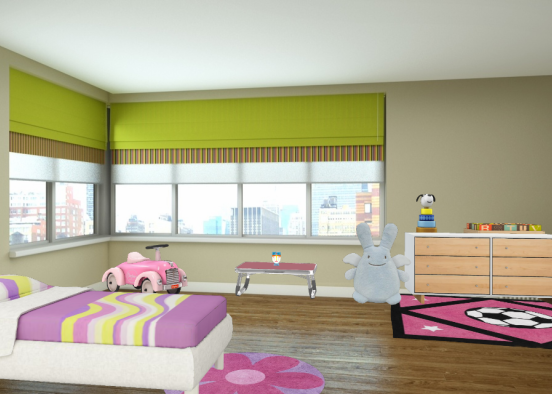 Chambre pour enfants  Design Rendering