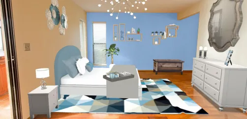 Dormitorio azul
