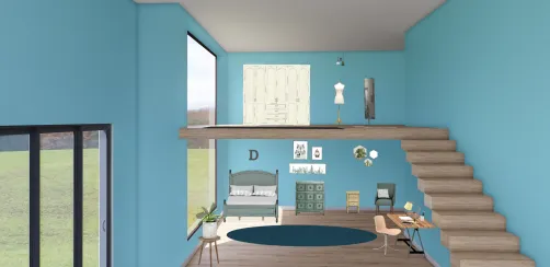Habitación estilo vintage