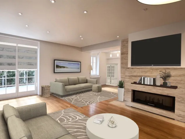 Very Simplistic Living Room