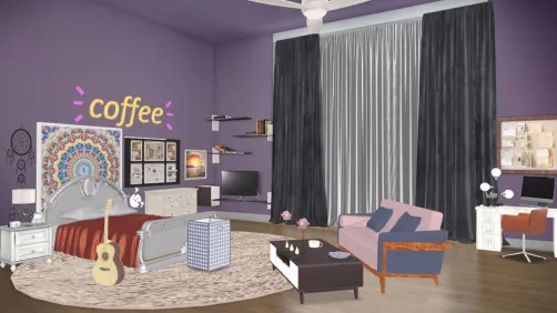 teenage girl’s mansion bedroom