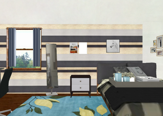 Mini dormitorio Design Rendering