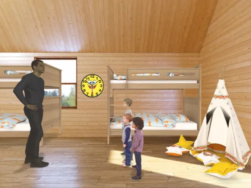 boys camp cabin