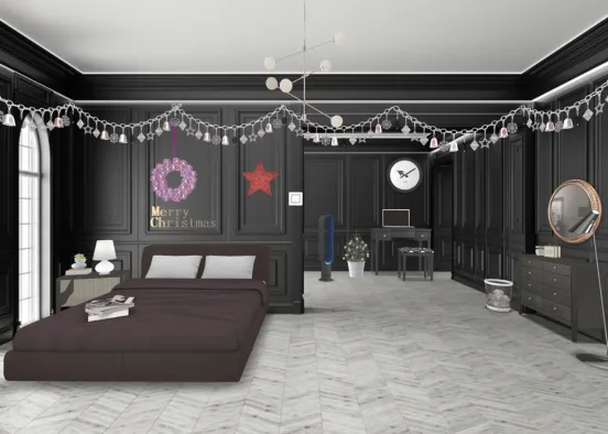 woman’s bedroom Design Rendering