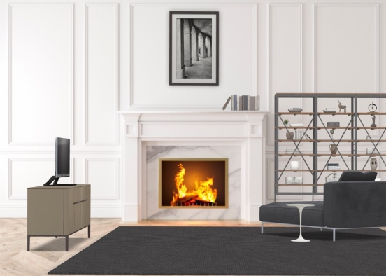 #basic #living room  Design Rendering