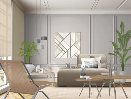 gris y beige