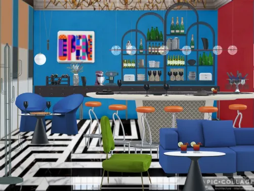 Memphis style bar  🍸