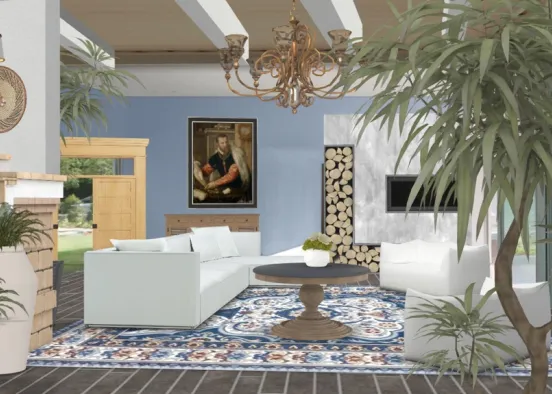 # Spanish style room  Визуализация дизайна