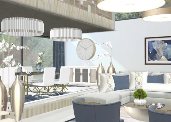 # Modern living room  Визуализация дизайна