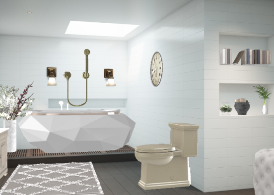 Luxe Bathroom  Design Rendering