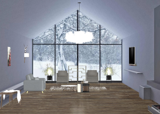 First living room: Scandi Design Rendering