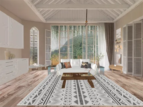 modern plant living room