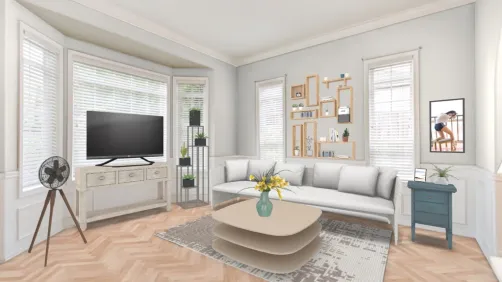 beach condo living room