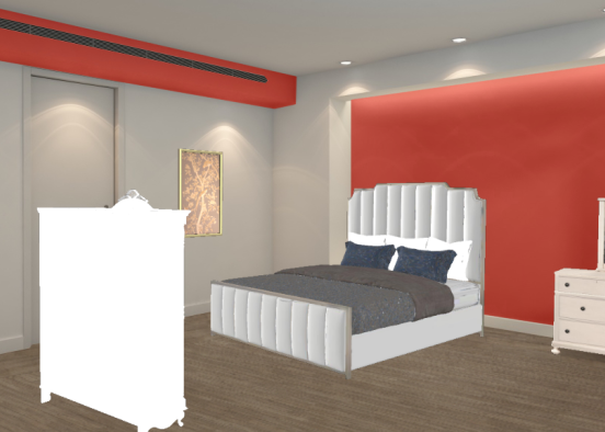 featureless Bedroom  Design Rendering
